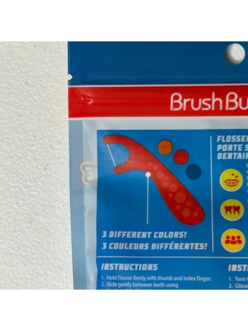 Hot Wheels Kids Flossers 45 Ct Bubble Gum Dental Picks Brush Buddies
